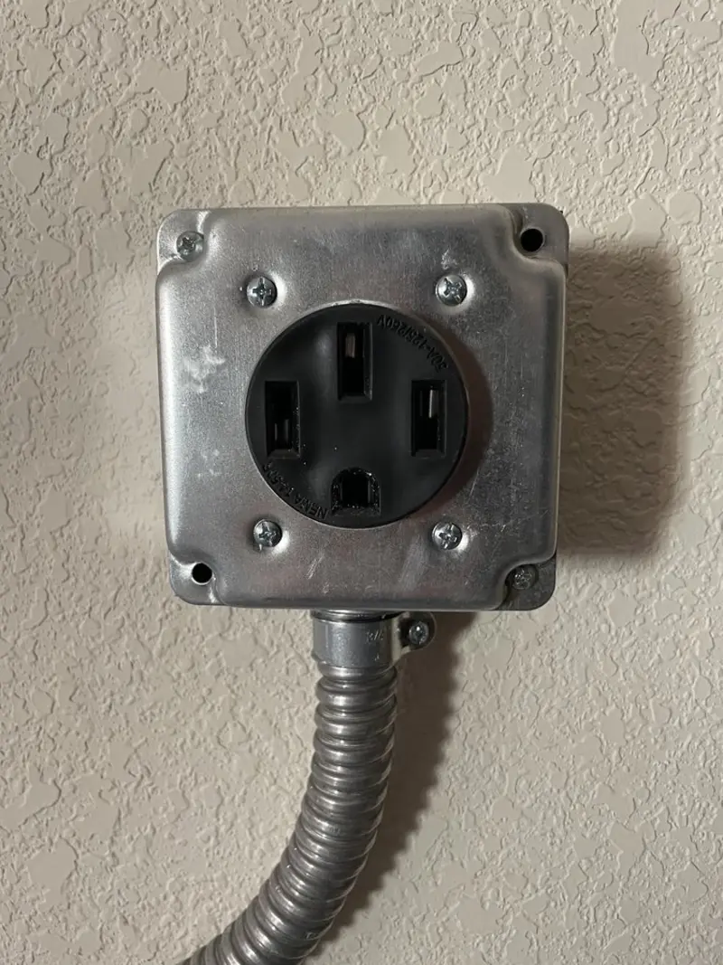 NEMA 14-50 outlet installed for Electrical Panel Upgrade in Snyder